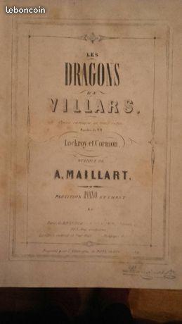 Partition Les dragons de Villars Aimé Maillart