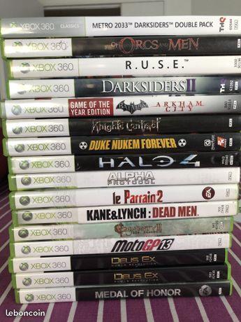 Lots 17 jeux vidéos Xbox 360