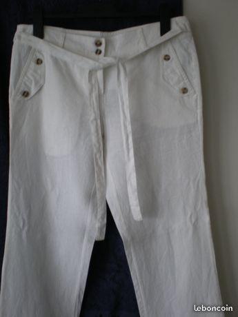 Pantalon blanc cassé EQUIVOQUE 44