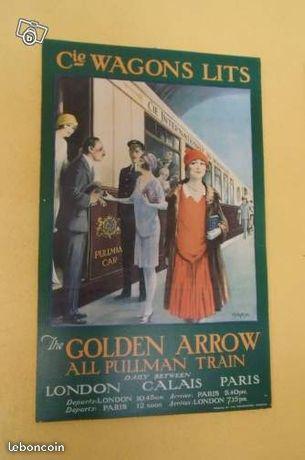 The Golden Arrow. Wagons Lits - Affiche Collection