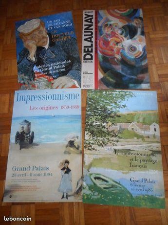 Affiches d'exposition parisiennes 40 x60cm