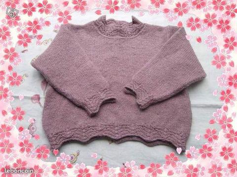 Pull rose Natalys 4 ans - anges78