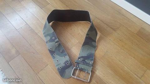 ceinture ceinturon militaire camouflage kaki