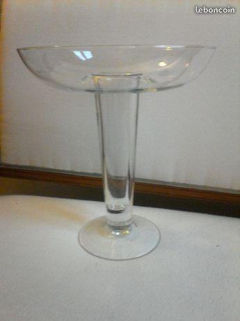 Grand vase / photophore en verre