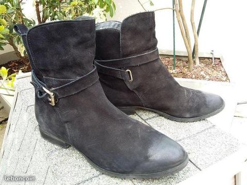 Boots noires San Marina T.38