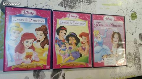 Lot DVD Walt Disney les princesses
