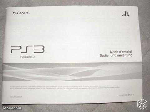 Notice PS3 Playstation 3