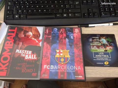 3 dvd football Barcelone, freestyle, arbitres