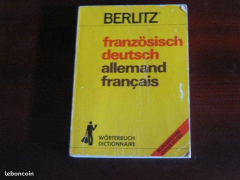 BERLITZ Français/Allemand Allemand/Français