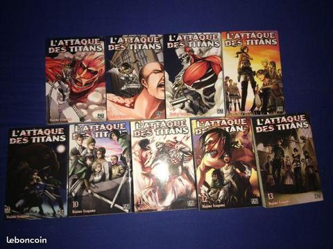 GROS LOT MANGA l,attaque des titans - xueyangchoi