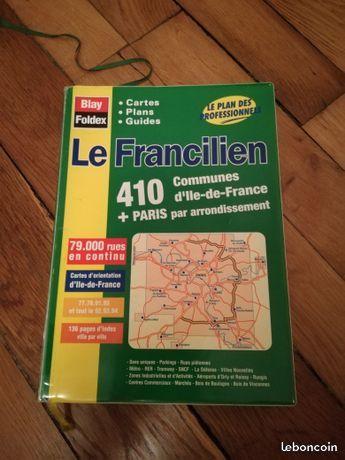 Le Francilien 410 communes d'Ile de France + Paris
