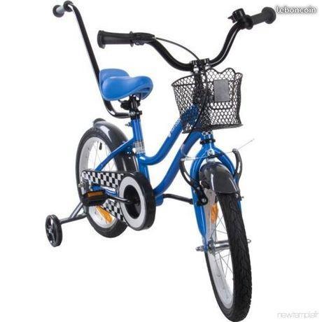 Vélo neuf avec poussoir et roulettes pour 4-5 ans