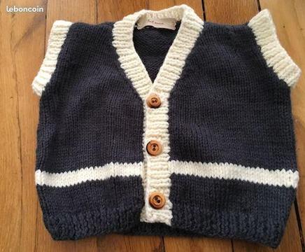 Pull gilet créateur neuf