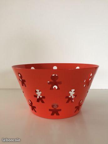 Corbeille Alessi Girotondo rouge - panier à fruit