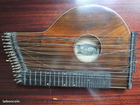 Cithare zither ancienne instrument à cordes