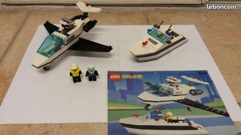 LEGO SYSTEM POLICE REF 6344 AVION ET BATEAU_phc95