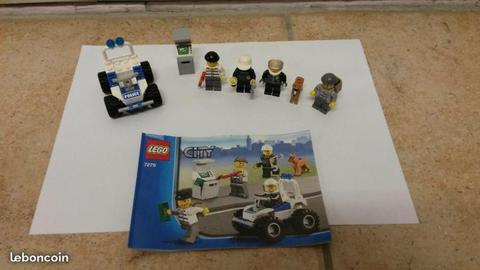 Lego city ref 7279 ensemble figurine police