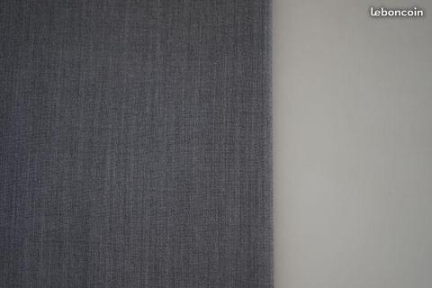 Coupon de tissu chiné gris