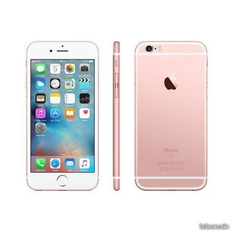 iPhone 6S rose gold 32go + 6 coques