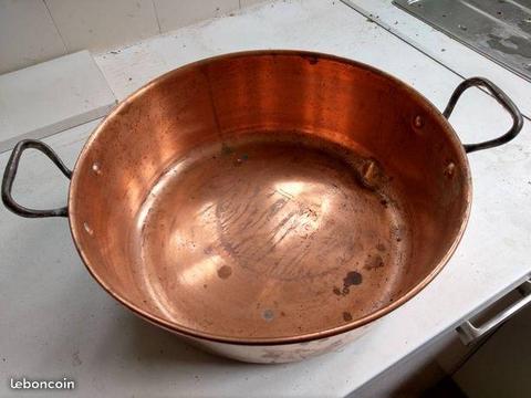 bassine en cuivre pour de bonnes confitures