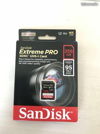 Neuf Carte SD Sandisk Extreme Pro 256