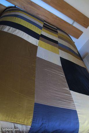 Couvre lit Habitat moderniste vintage patchwork