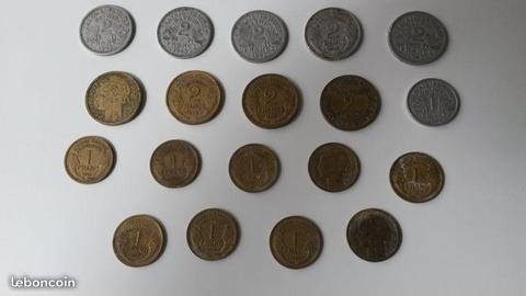 Lot de 19 pièces de monnaie