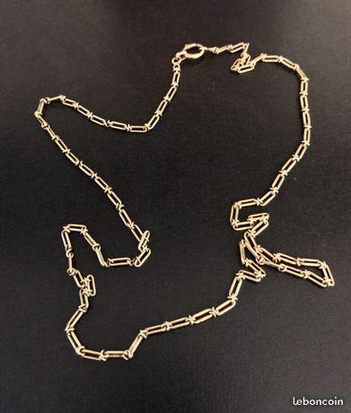 Collier or 18k mailles cheval renforcé