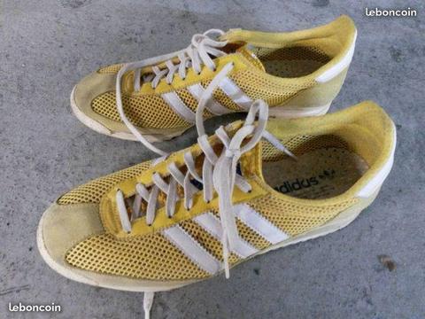Chaussures baskettes adidas jaune