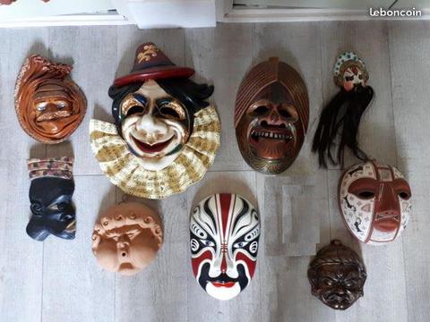 Lot de 9 masques