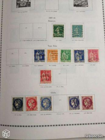 Timbres de France - Années partielle 1936 - 1938