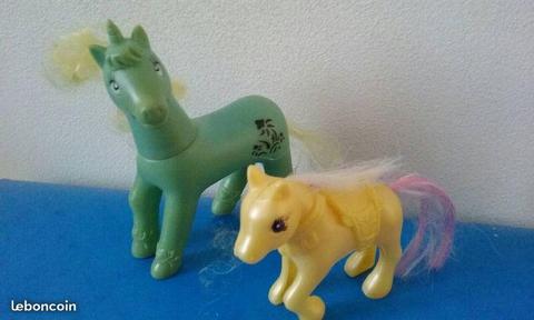 petit poney licorne en plastique