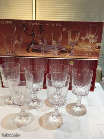 12 verres cristal d arques 25cl