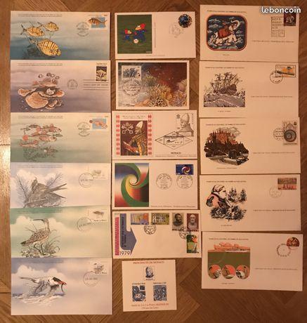 16 cartes premier jour d,émission timbre
