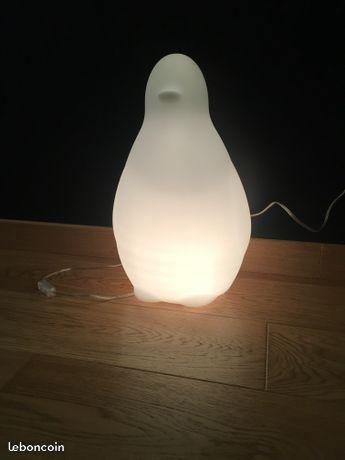 Lampe pingouin blanc