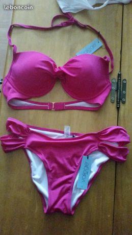 Maillot de bain femme valege fuchsia 40/42