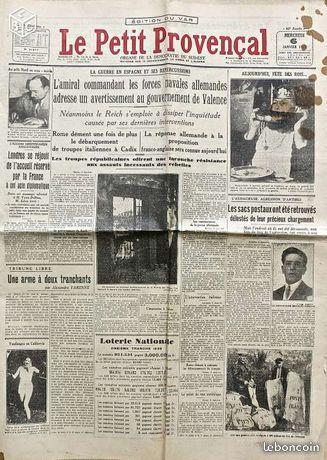 Le Petit Provençal 6 janvier 1937