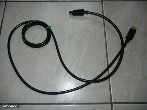 Câble DP (Display Port) pour moniteur 4K long. 2M