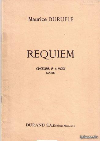 Partition choeur Duruflé requiem