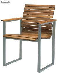 Kvarno Ikea 8 chaises en bois jardin