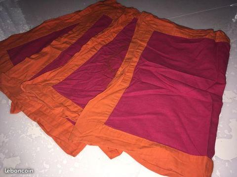 Lot 4 sets ou serviettes de table en tissu