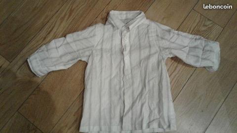 Chemise chemisette taille 18 mois