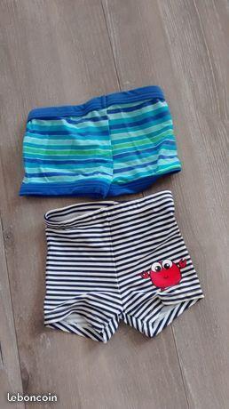 2 maillots de bain garçon 2/3 ans