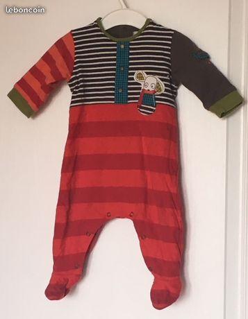 CATIMINI Pyjama en jersey doublé. 6 mois. 67 cm