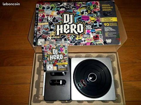 Dj Hero PS3 + platine comme neuf