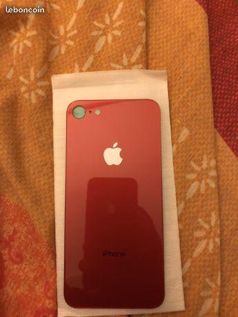 Vitre arrière IPhone 8 rouge