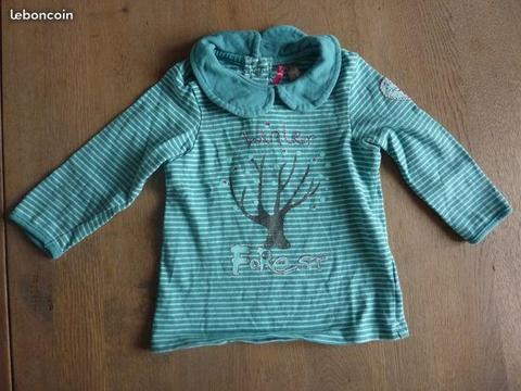 Ti-shirt manches longues Orchestra 18m fille
