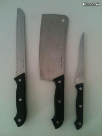 Lot de 3 couteaux de cuisine Stainless Steel