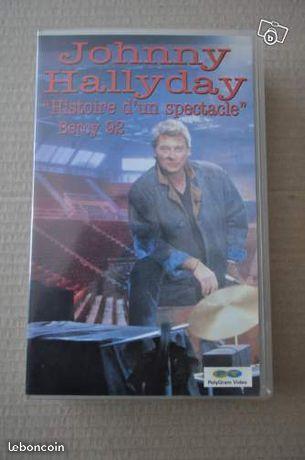 K7 Video Johnny Hallyday Histoire Bercy 1992