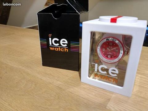 Montre ICE-Watch white white-red